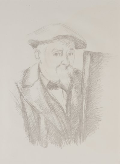 Self Portrait Before an Easel by Paul Cézanne