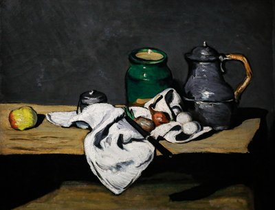 Still life with a kettle by Paul Cézanne