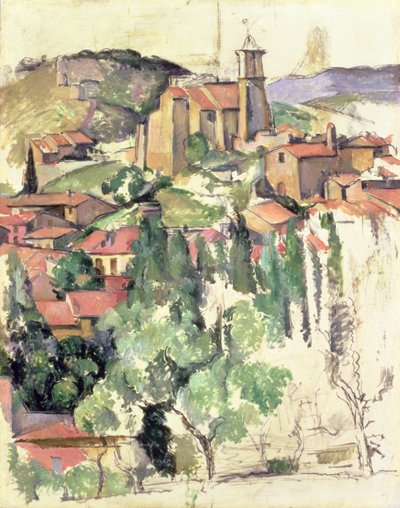 The Village of Gardanne by Paul Cézanne