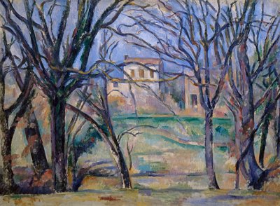 Trees and Houses by Paul Cézanne