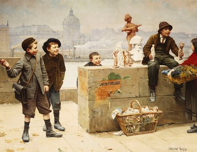 The Young Vendors by Paul Charles Chocarne Moreau