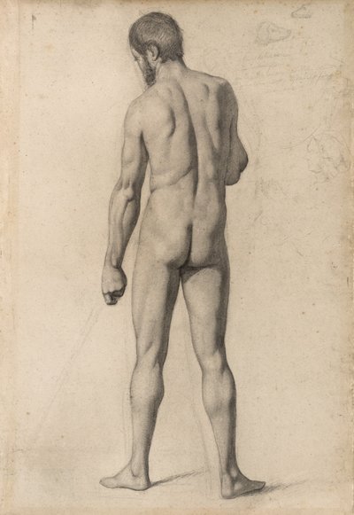 Academic Nude, Seen from the Back by Paul Cézanne