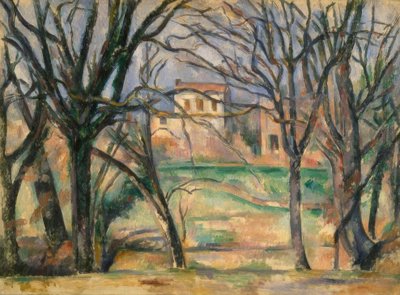 Trees and Houses by Paul Cézanne