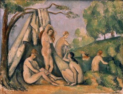 Bathers in Front of the Tent by Paul Cézanne