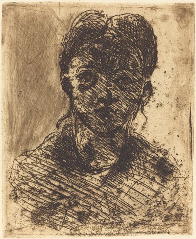 Bust of a Girl by Paul Cézanne