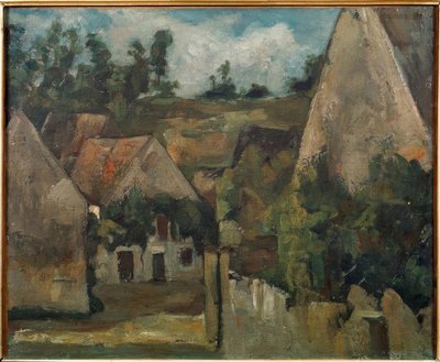 Intersection of Rue Rémy in Auvers by Paul Cézanne