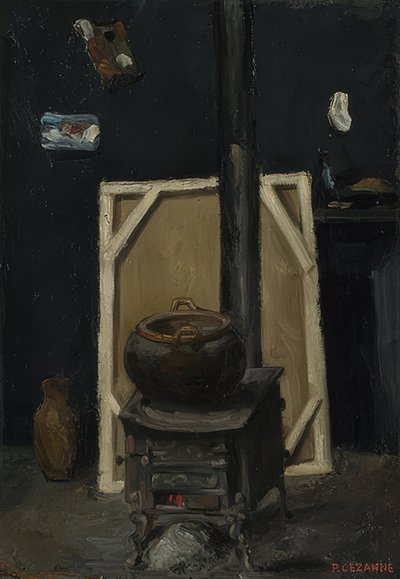 The Stove in the Studio, c. 1865 by Paul Cézanne