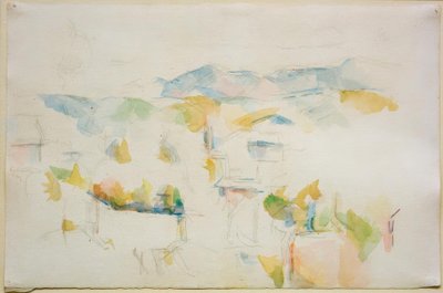 Mountainous Landscape in the Surroundings of Aix-en-Provence by Paul Cézanne