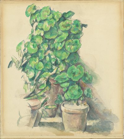 Geraniums by Paul Cézanne