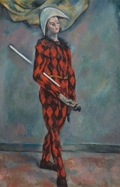 Harlequin by Paul Cézanne