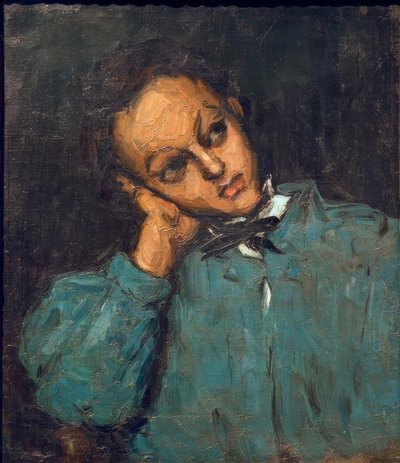 Boy with Arm Resting by Paul Cézanne