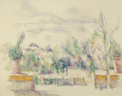 The Terrace of the Lauves Garden by Paul Cézanne