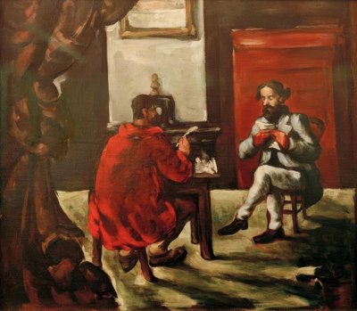 Paul Alexis Reading to Zola by Paul Cézanne