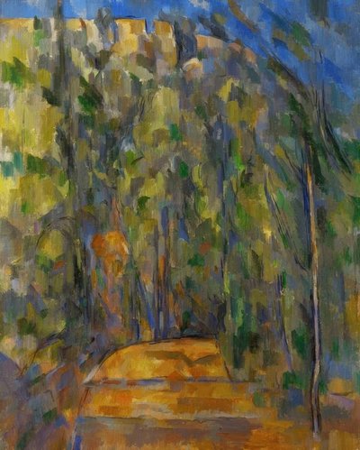 The Winding Road in the Woods by Paul Cézanne