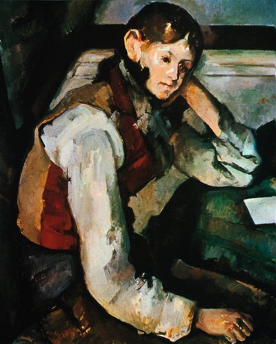 The Boy in the Red Vest by Paul Cézanne