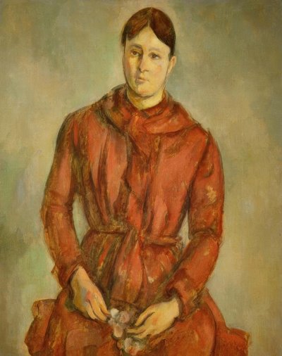 Madame Cézanne in Red by Paul Cézanne