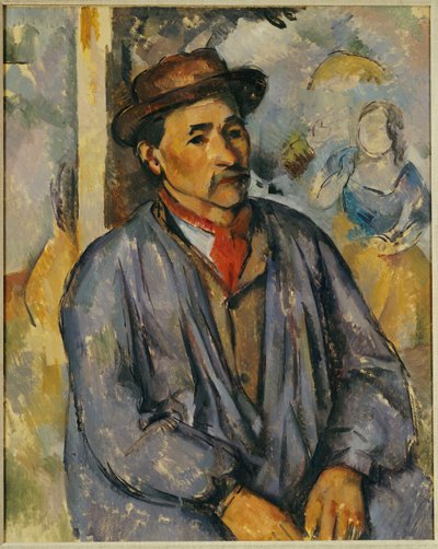 Peasant in a Blue Shirt by Paul Cézanne