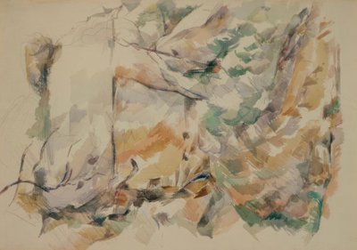 Rocks near the Caves above Château-Noir by Paul Cézanne