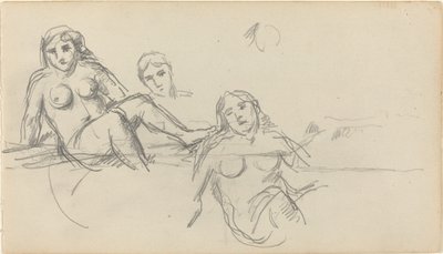 Seated Bather [verso] by Paul Cézanne