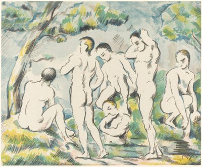 The Bathers Small Plate, 1897 by Paul Cézanne