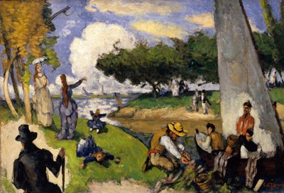 The Fishermen Fantastic Scene by Paul Cézanne