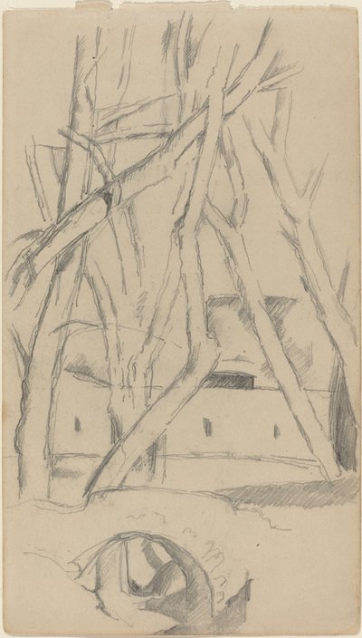 The Little Bridge (recto) by Paul Cézanne