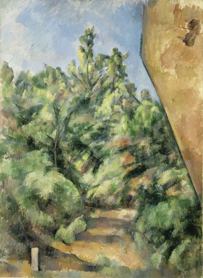 The Red Rock by Paul Cézanne
