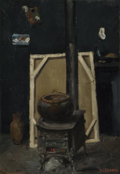 The Stove in the Studio, ca 1865 by Paul Cézanne