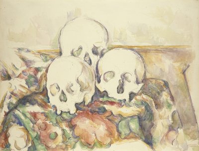 The Three Skulls by Paul Cézanne