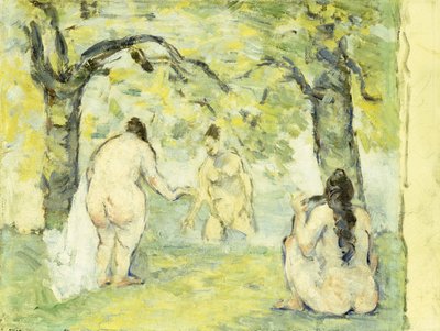 Three Bathers by Paul Cézanne