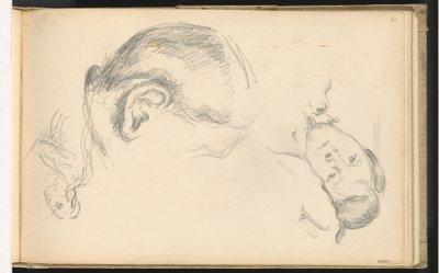 Three Heads, One of Madame Cézanne by Paul Cézanne