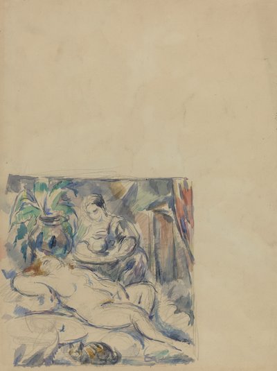 Waking Up by Paul Cézanne
