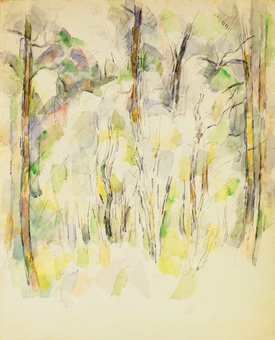 Woodland Scene, c.1900-1904 by Paul Cézanne