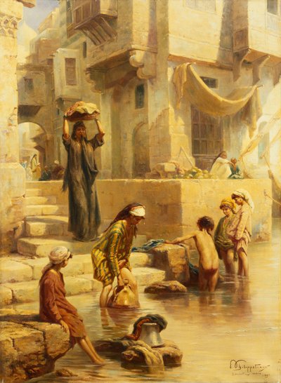 The Bathers by Paul Dominique Philippoteaux