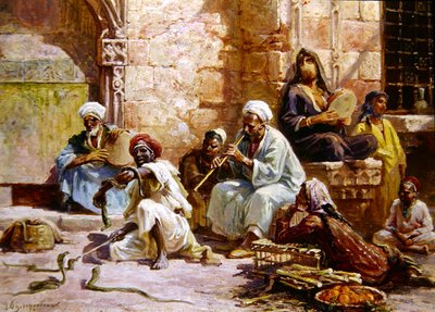 The Snake Charmer by Paul Dominique Philippoteaux