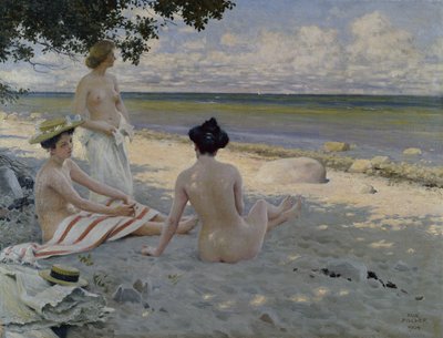 On the Beach by Paul Fischer