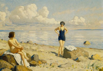 On the Beach by Paul Fischer