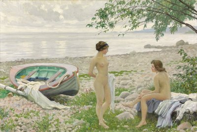 On the Beach by Paul Fischer