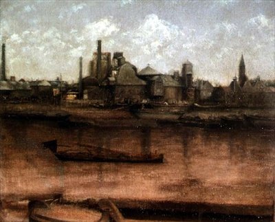 Barges on the Thames by Paul Fordyce Maitland