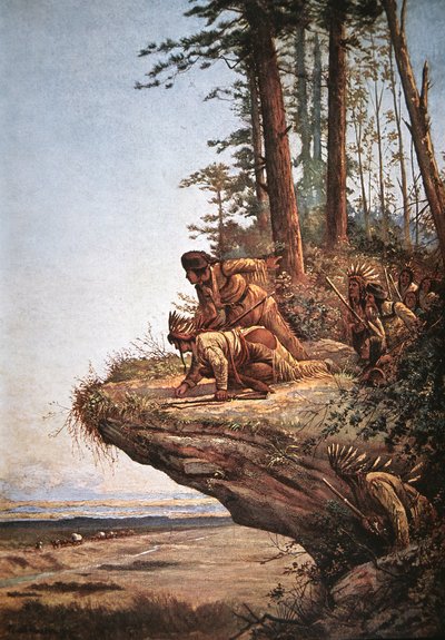Watching the Wagons by Paul Frenzeny