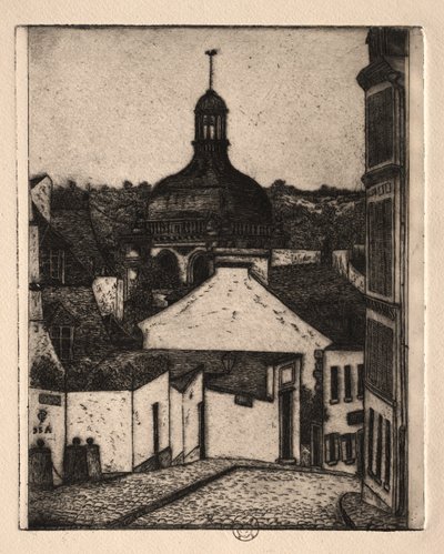 Six Etchings: Notre Dame Street, Pontoise by Paul Gachet