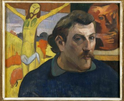 Self-Portrait with Yellow Christ by Paul Gauguin