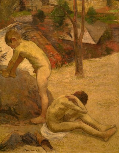Bathing Breton Boys by Paul Gauguin