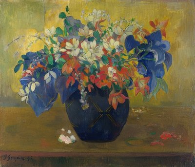 Flowers in a Vase. 1896 by Paul Gauguin