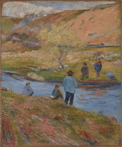Breton Fishermen by Paul Gauguin