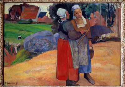 Breton Peasants by Paul Gauguin