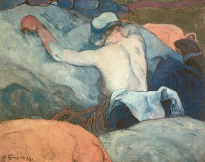 In the Hay by Paul Gauguin