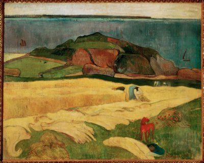 The Harvest by the Sea: Le Pouldu by Paul Gauguin