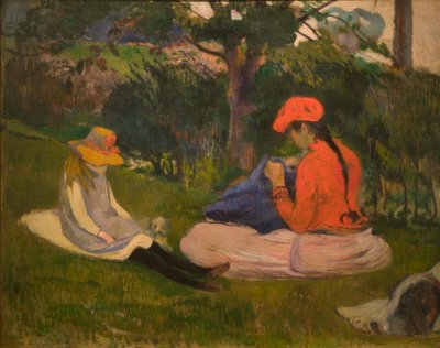 The Needlework by Paul Gauguin