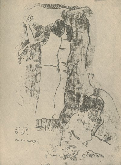 Eating by Paul Gauguin